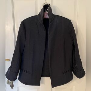 Vintage Marni black dimpled nylon taffeta jacket 3/4 sleeves. Size 40. Pristine